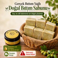 1 kg 6 kalıp sabun + 1 adet cilt bakım kremi