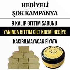 9 ADET BITTIM SABUNU CİLT KREMİ HEDİYELİ